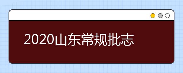 2020山东常规批志愿填报是什么模式？常规批志愿填报录取规则是什么？