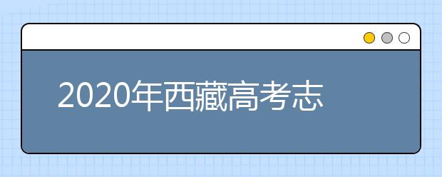 2020年西藏高考志愿填报流程公布