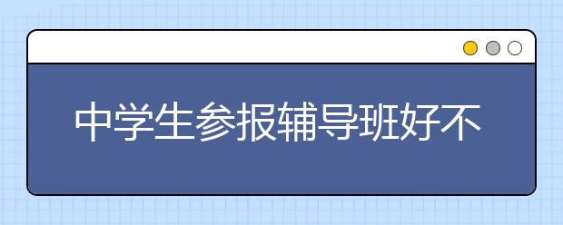 中学生参报辅导班好不好？中学生辅导班意义大吗？