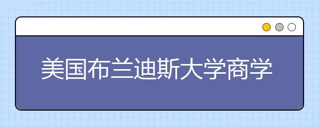 美国布兰迪斯大学商学院有哪些留学优势？