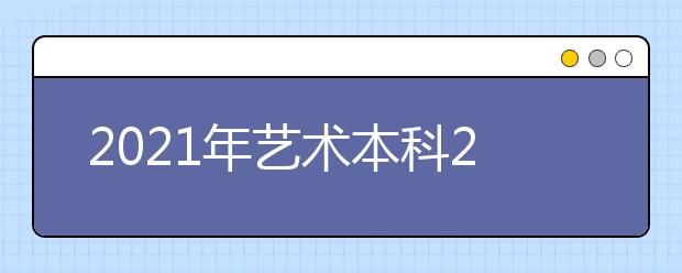 2021年艺术本科2小批是什么意思？