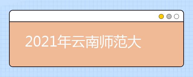 2021年云南师范大学商学院艺术类招生简章