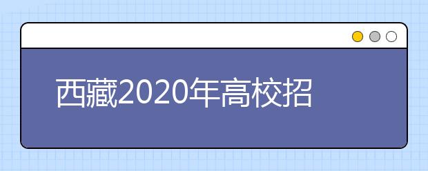 西藏2020年高校招生规定发布 3月20日至31日网上报名