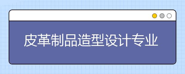 皮革制品造型设计专业就业方向有哪些？