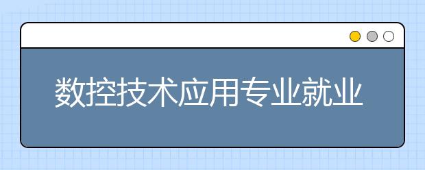 数控技术应用专业就业方向有哪些？