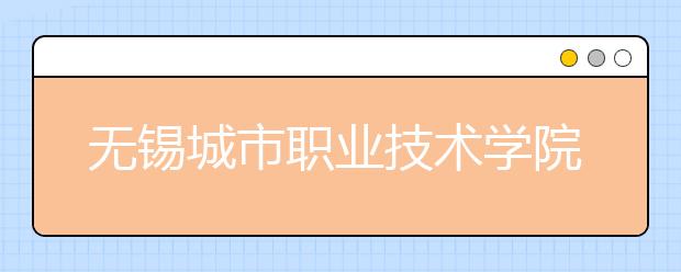 无锡城市职业技术学院单招2020年单独招生报名条件、招生要求、招生对象