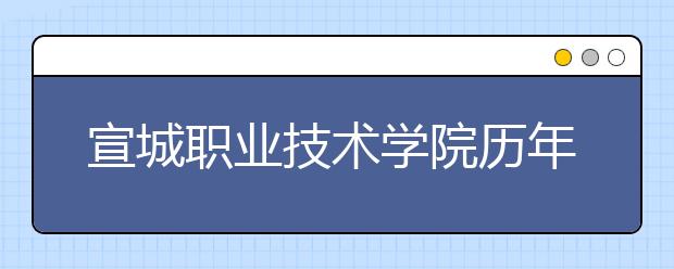 宣城职业技术学院历年招生录取分数线