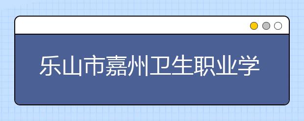 乐山市嘉州卫生职业学校是民办吗？