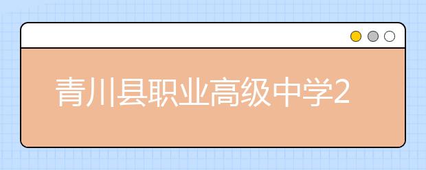 青川县职业高级中学2019招生简章