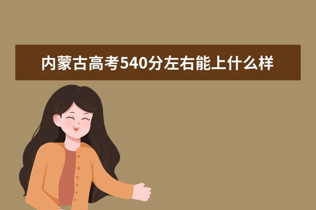 内蒙古高考540分左右能上什么样的大学