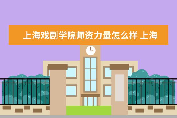 上海戏剧学院师资力量怎么样教师配备如何