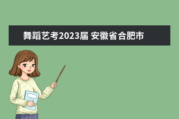 舞蹈艺考2023届 安徽省合肥市有哪些拉丁舞艺考培训班?