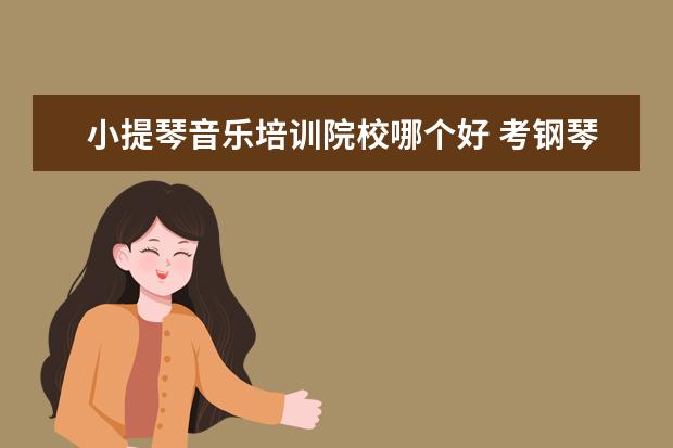 小提琴音乐培训院校哪个好 考钢琴考级去哪个机构比较好?