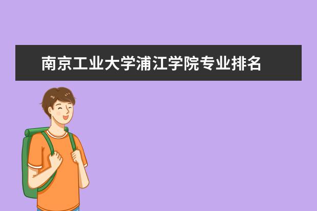 南京工业大学浦江学院专业排名  好不好