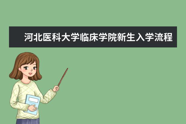 河北医科大学临床学院新生入学流程及注意事项 2022年迎新网站入口 奖助学金有哪些分别多少钱 怎么申请评定