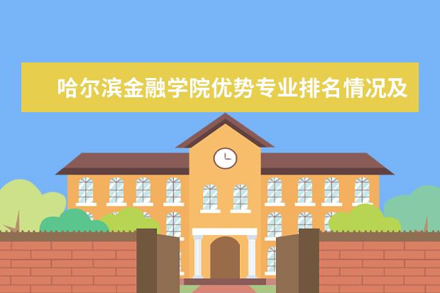 哈尔滨金融学院优势专业排名情况及最好的专业有哪些 内蒙古财经学院优势专业排名情况及最好的专业有哪些