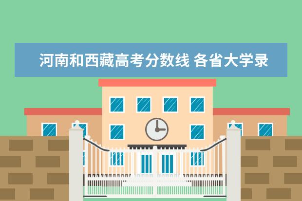 河南和西藏高考分数线 各省大学录取分数线