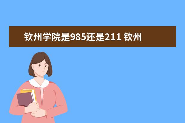 钦州学院是985还是211 钦州学院排名多少