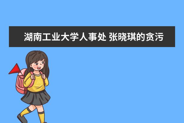 湖南工业大学人事处 张晓琪的贪污过程