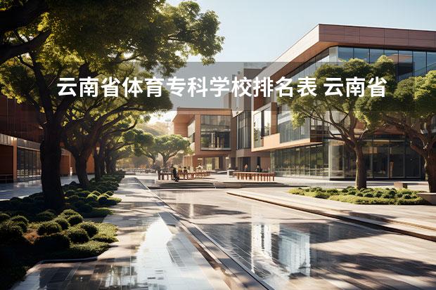 云南省体育专科学校排名表 云南省体育预科学校有哪些