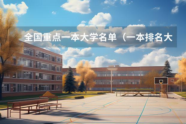 全国重点一本大学名单（一本排名大学）