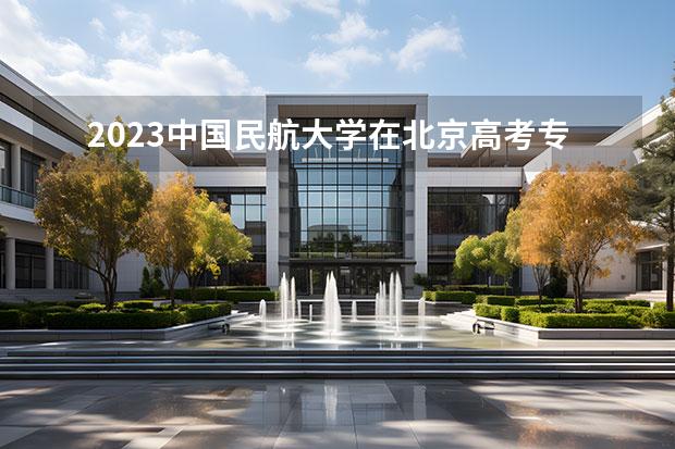 2023中国民航大学在北京高考专业招生计划人数一览