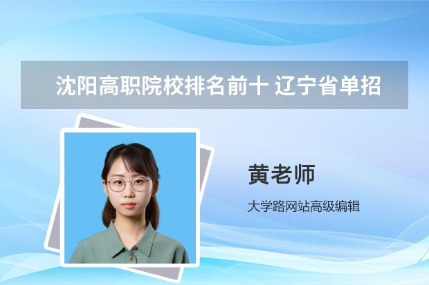 沈阳高职院校排名前十 辽宁省单招学校排名前十