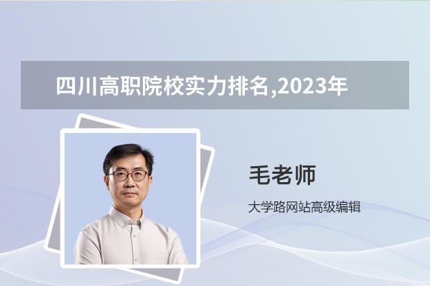 四川高职院校实力排名,2023年四川高职院校排行榜（四川省职业技术学院排名）